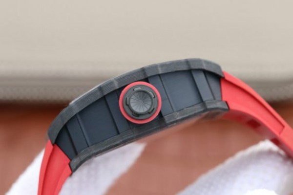 Replica Richard Mille RM035-02 Rafael Nadal FC Titanium Case KVF Skeleton Dial Red Rubber Strap MIYOTA8215