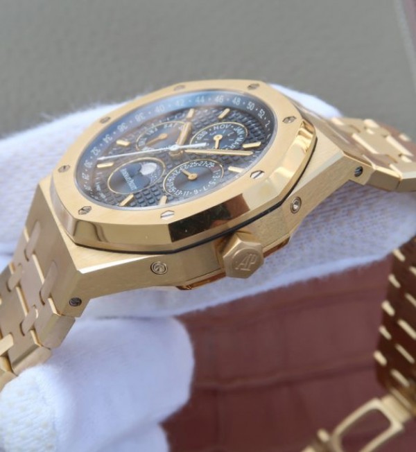 Replica Audemars Piguet JF Royal Oak 41mm 26574 YG Blue Dial White Hand A5134