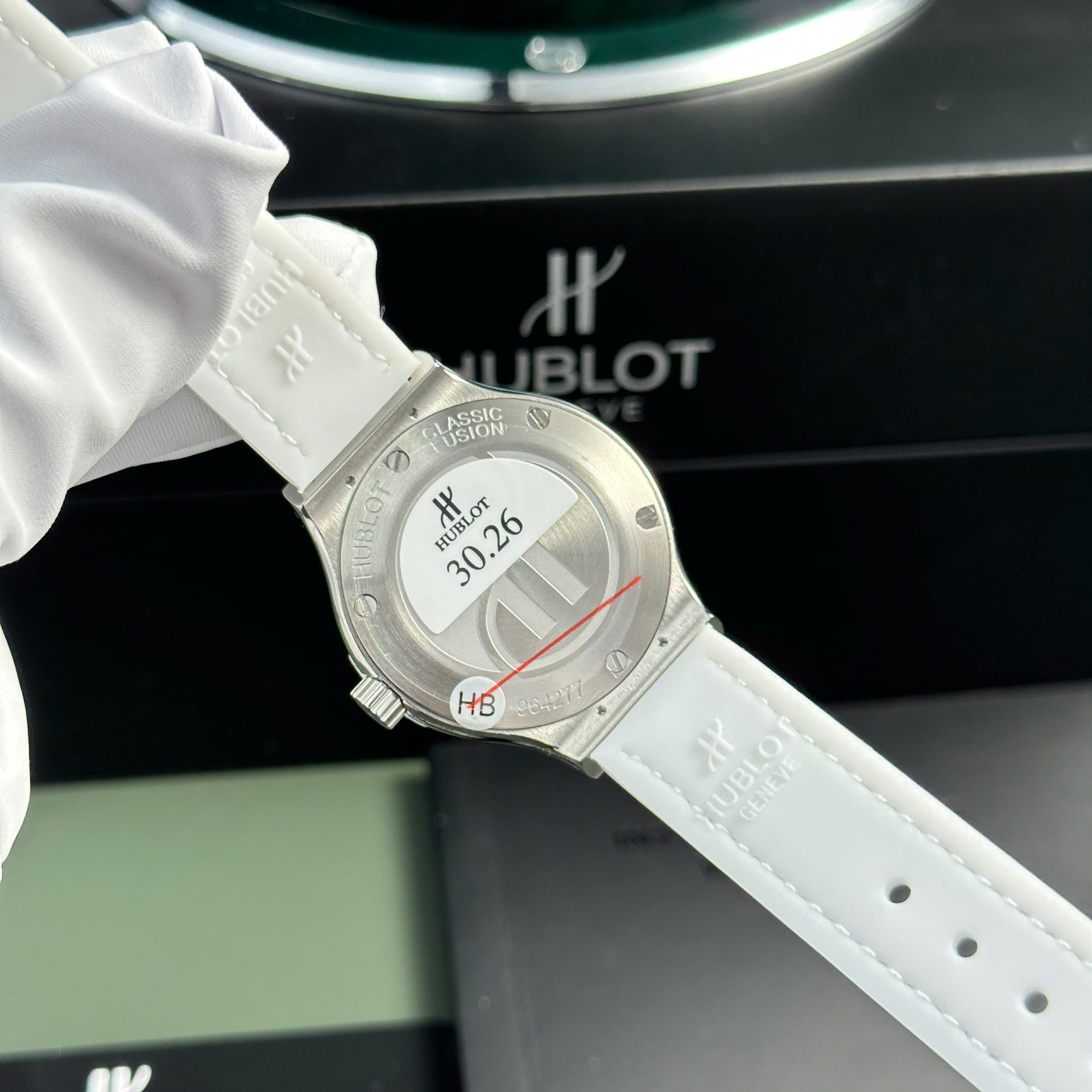 Hublot Classic Fusion Fake Watch Womens White HB Factory 33mm
