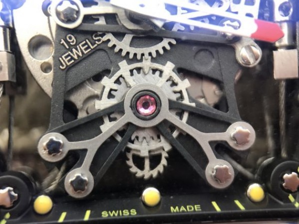 Replica Richard Mille RM027 PVD Skeleton Dial Black Rubber Strap 6T51
