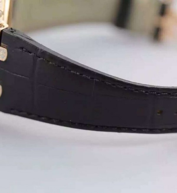 Replica Audemars Piguet JF Royal Oak Offshore RG Full Paved Diamonds Leather Strap A7750