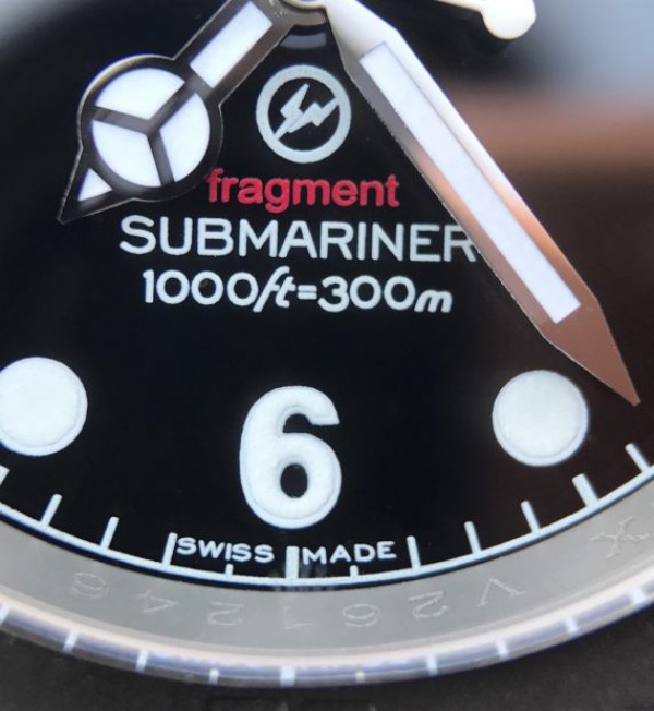 Replica Rolex Submariner Fragment Black Dial Ceramic Bezel Rubber Strap A2836