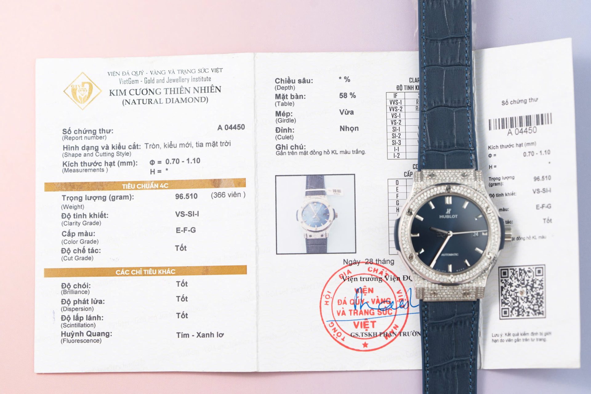 Hublot Replica 11 Watch Classic Fusion Full Natural Diamond Blue Dial 42mm