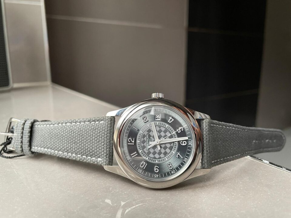 Replica PATEK PHILIPPE Calatrava 6007A-001 SS ZF 1:1 Best Edition Grey Dial on Grey Leather Strap A324CS