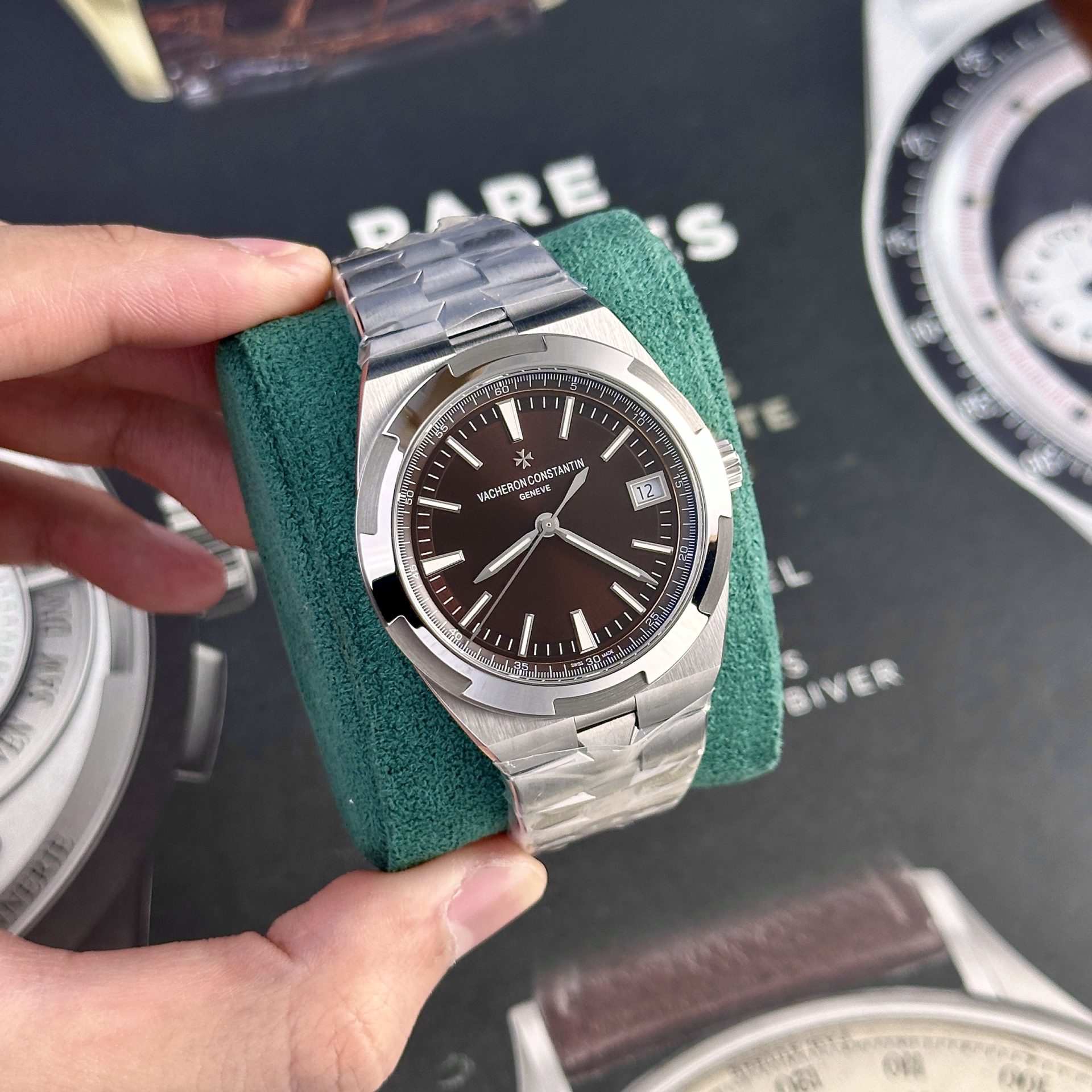 Vacheron Constantin Replica Watches Overseas 4500V Brown Dial PPF Factory 41mm