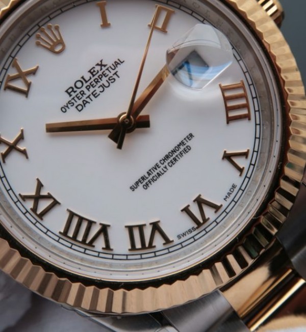 Replica Rolex DateJust II 126333 SS/YG White Dial Roman Marker SS/YG Bracelet A3136