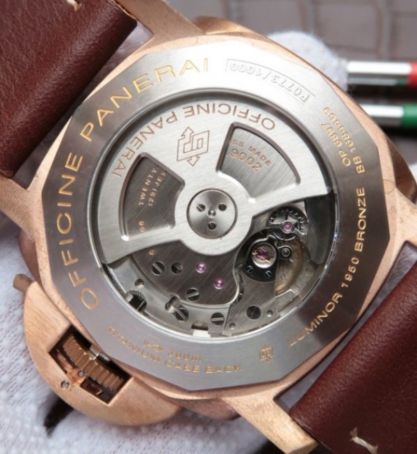 Replica Panerai XF PAM507 Bronzo Luminor Submersible Leather Strap A23J