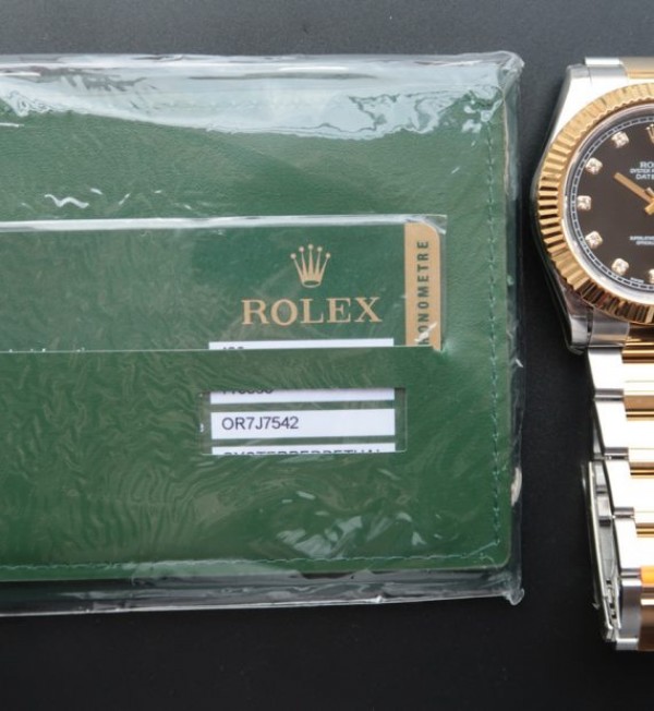 Replica Rolex DateJust 41mm 126333 Noob YG Wrapped Black Dial SS/YG Jubilee Bracelet A3136