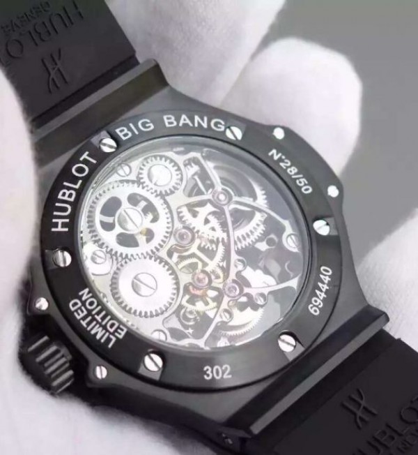 Replica Hublot Big Bang Ceramic Bezel Skeleton Tourbillon