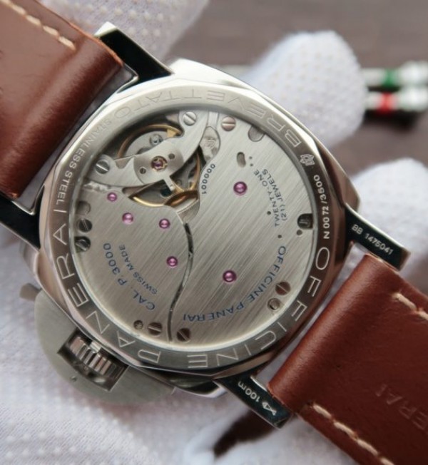 Replica Panerai Luminor 1950 PAM372 Brown Leather Strap P.3000 Super Clone