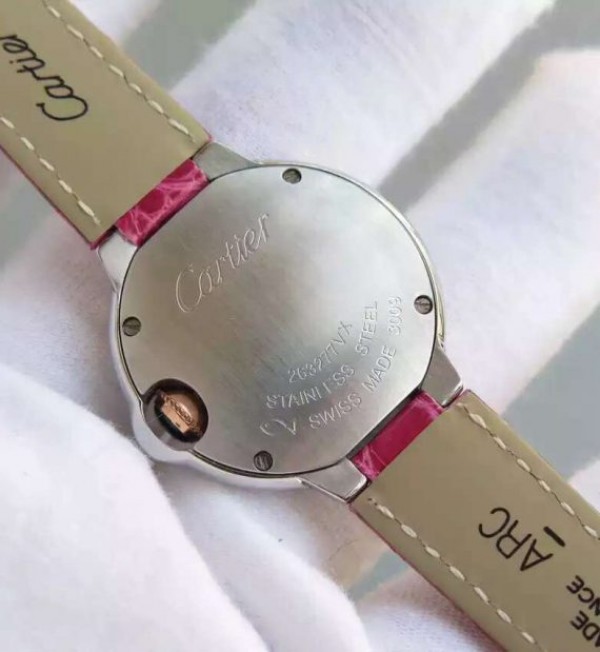 Replica Cartier Ballon Bleu Ladies 28mm SS White Dial Ronda Quartz