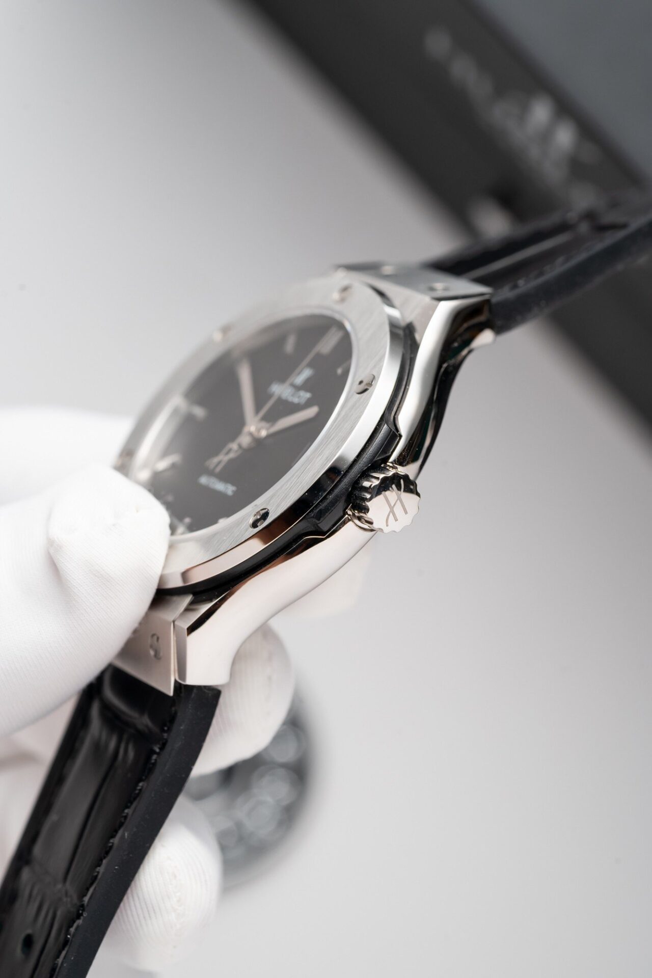 Hublot Classic Fusion Titanium Black Replica Watch  JJF Factory 38mm