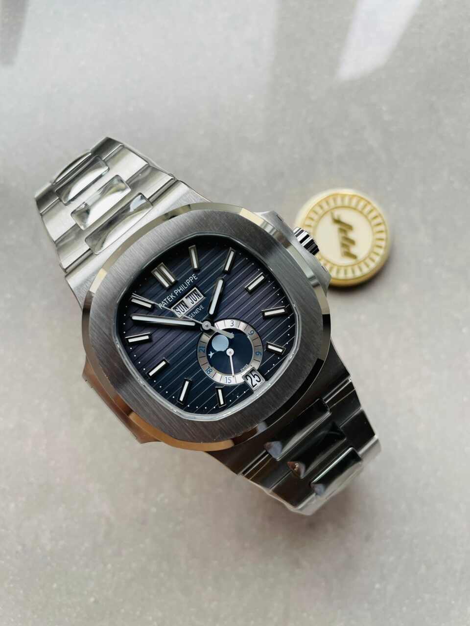 Replica PATEK PHILIPPENautilus 5726 Full Function Moonphase PPF 1:1 Best Blue Dial A324