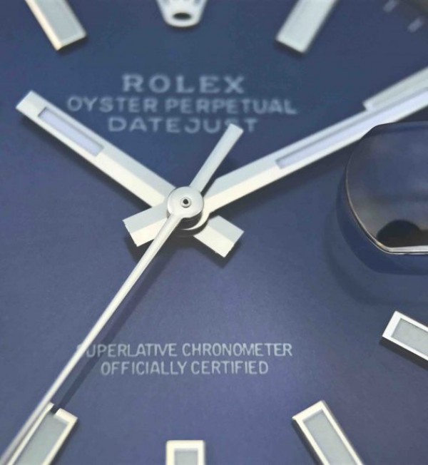 Replica Rolex DateJust 41mm SS 116200 Polished Bezel Blue Dial 904L SS Bracelet SA3235