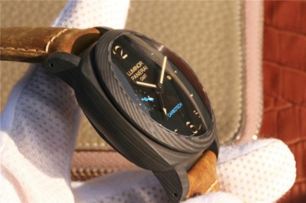 Replica Panerai PAM441 Carbotech Case VSF Brown Asso Strap P.9001