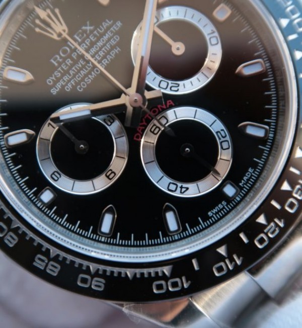 Replica Rolex Daytona 116500 LN Noob Black Dial SS Bracelet A7750