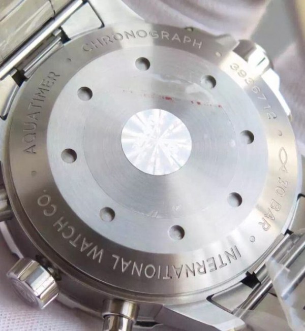 Replica IWC V6 Aquatimer Chrono IW376803 Black Dial SS Bracelet A7750