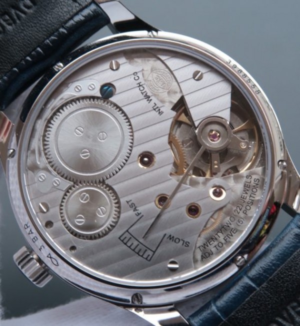 Replica IWC YLF Portuguese Regulateur Blue Dial Leather Strap A6498