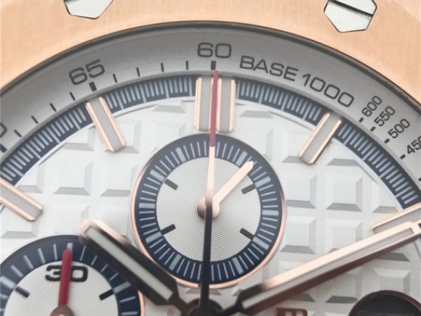Replica Audemars Piguet Royal Oak Offshore 44mm RG Summer Edition JF White Rubber Strap A3126