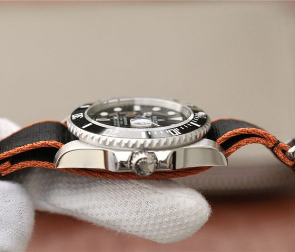 Replica Rolex Submariner 116610 LN Black Ceramic Bee Noob Nylon Strap A2836
