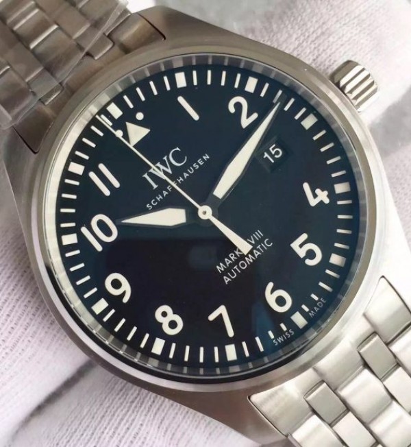 Replica IWC MKF Mark XVIII IW3270 Blue Dial SS Bracelet A2892