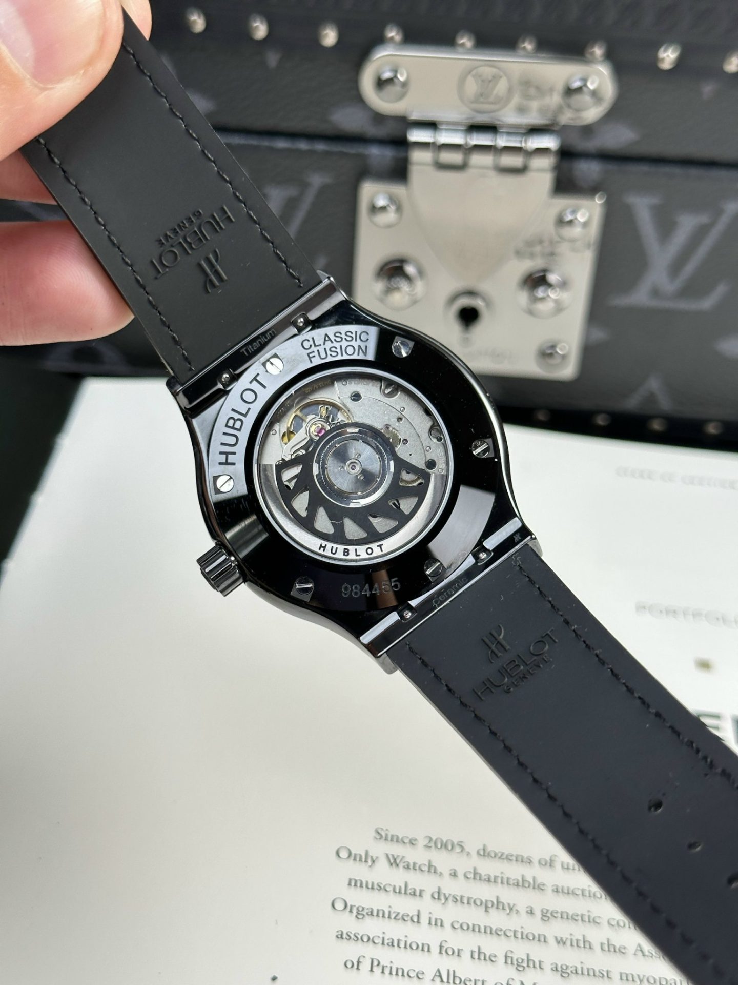 Hublot Classic Fusion Ceramic Replica Watch With Stone Swarovski Refined 42mm