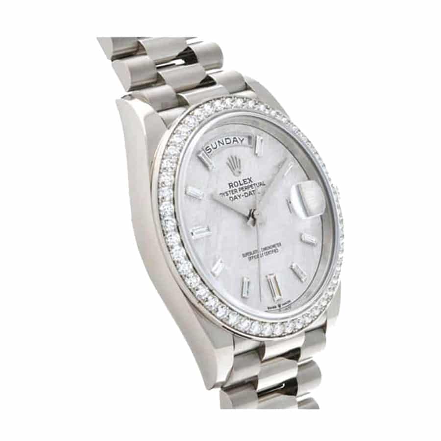 Rolex Day-Date 228349RBR Diamond Bezel Sundust Dial Replica