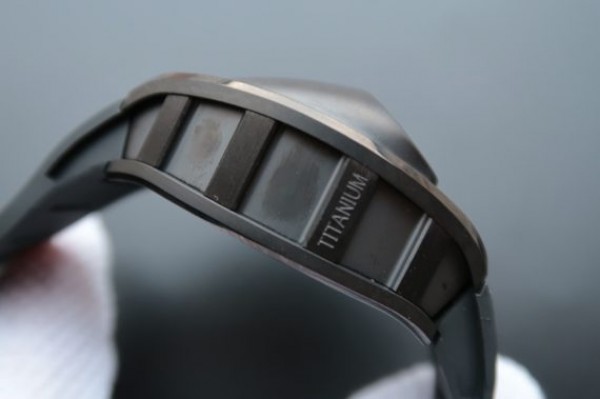 Replica Richard Mille RM053 PVD Fake Tourbillon Skeleton Dial Black Rubber Strap A2824