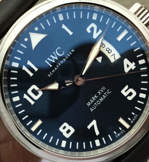 Replica IWC XF Mark XVII Le Petit Prince Blue Dial Leather Strap A2892