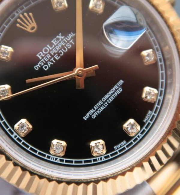 Replica Rolex DateJust 41mm 126333 Noob YG Wrapped Black Dial SS/YG Jubilee Bracelet A3136
