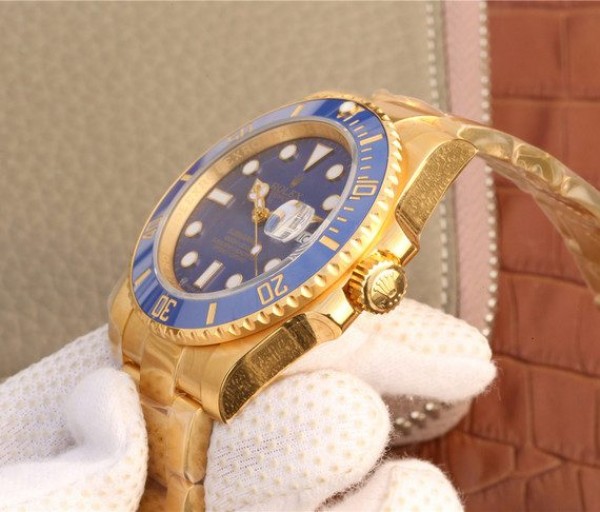 Replica Rolex Submariner 116613 LB Noob YG Wrapped Blue Dial YG Wrapped Bracelet Eta2836