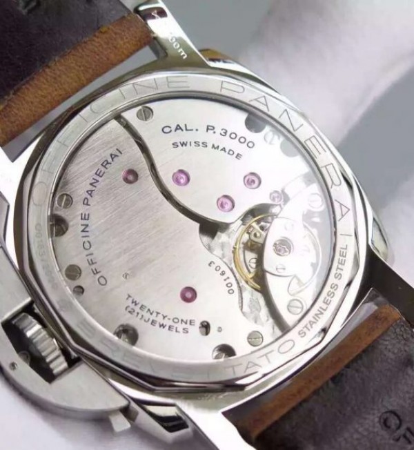 Replica Panerai PAM557 Black Dial Brown Asso Strap P.3000 Super Clone