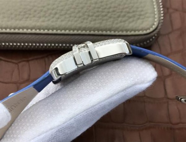 Replica Cartier High Jewelry Watches WJ306014 Blue Dial Blue Fabric Strap