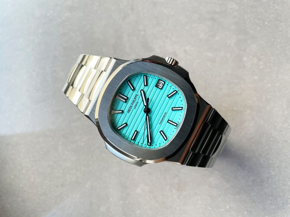 Replica PATEK PHILIPPE Nautilus 5711 3KF 1:1 Best Edition Tiffany Blue Dial on SS Bracelet A324 V2