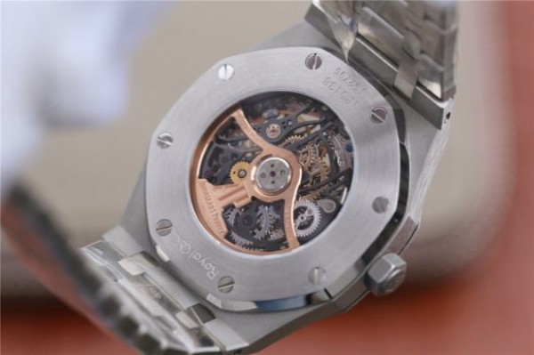 Replica Audemars Piguet Royal Oak 41mm Double Balance Wheel Openworked 15407 SS JF SS Bracelet A3132