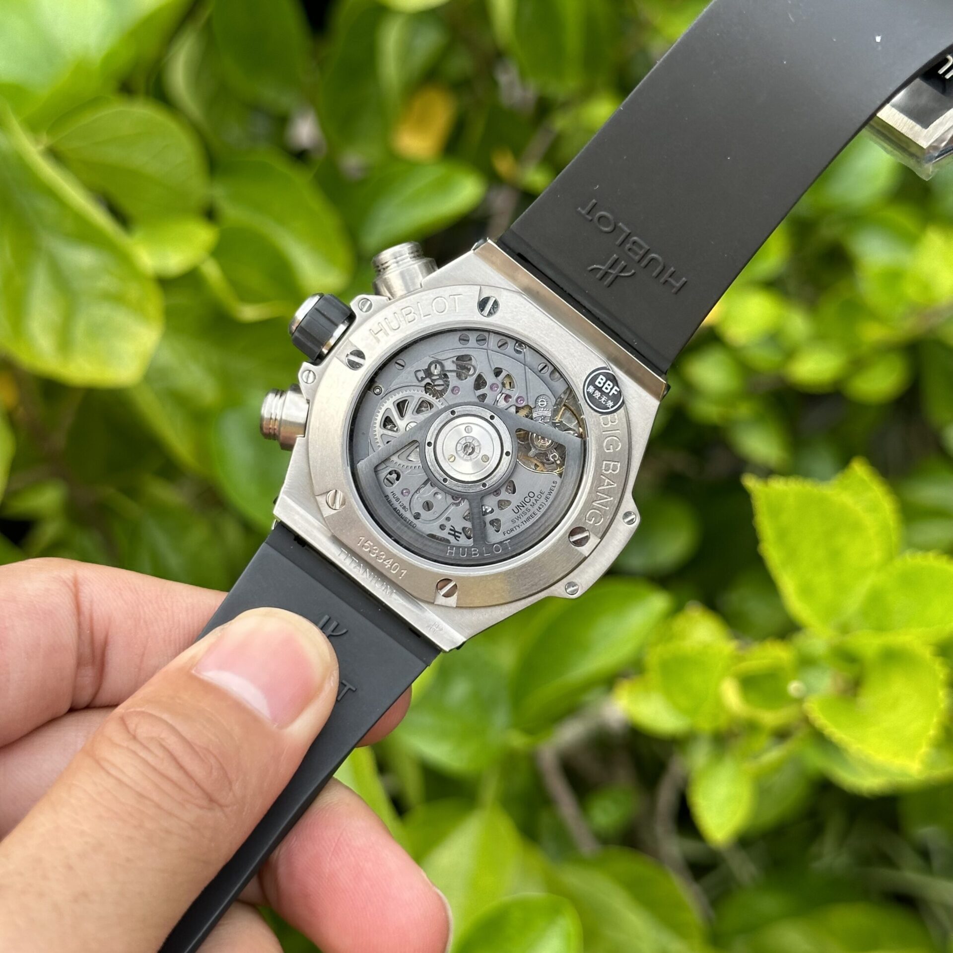 Hublot Big Bang Unico Replica 1:1 Watch Black Rubber Strap BBF 44mm