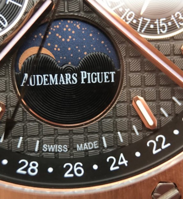Replica Audemars Piguet JF Royal Oak 41mm 26574 RG Black Dial Leather Strap A5134