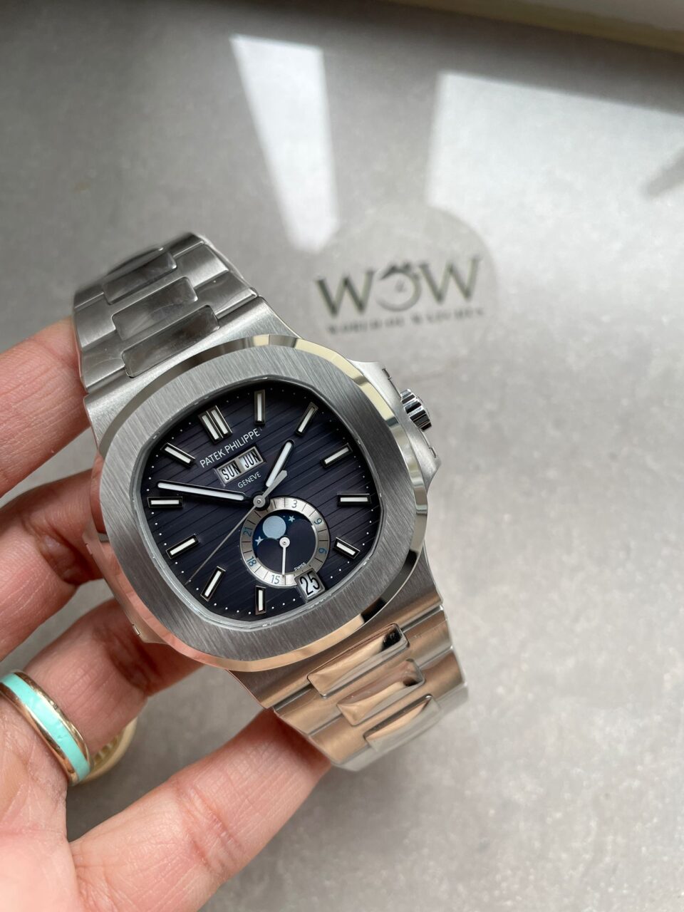 Replica PATEK PHILIPPENautilus 5726 Full Function Moonphase PPF 1:1 Best Blue Dial A324