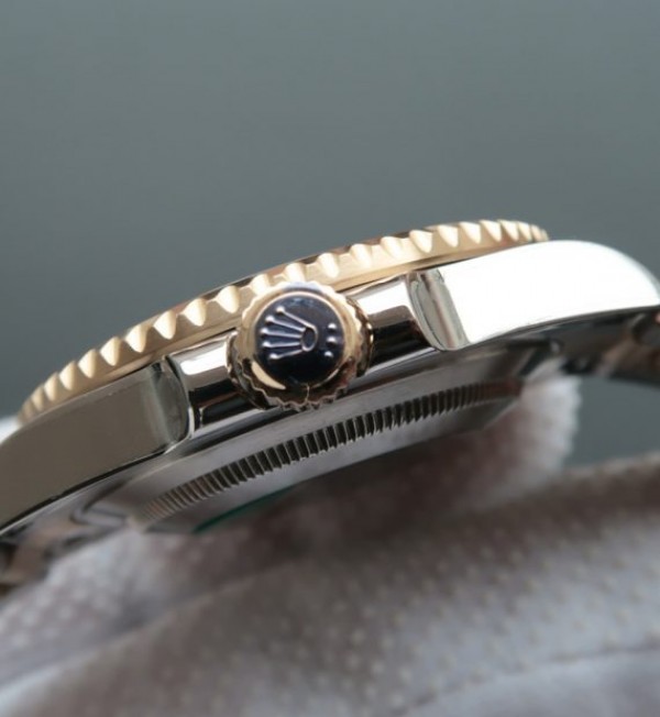 Replica Rolex Submariner 116613 LN Noob YG Wrapped Bezel YG Dial SS/YG Bracelet A3135