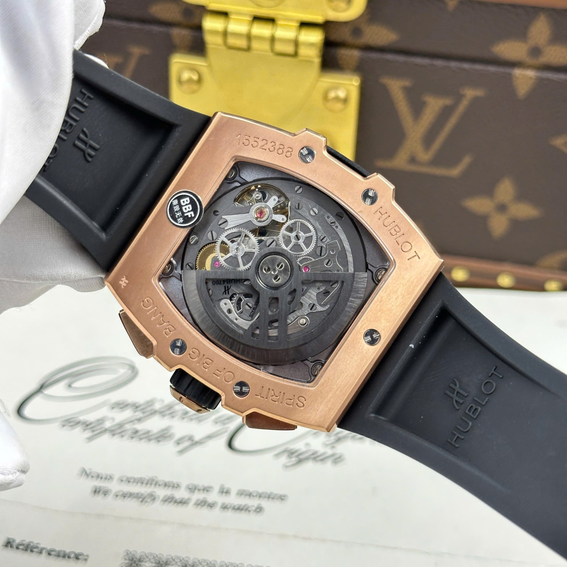 Hublot Spirit Of Big Bang King Gold Replica Watches Dial Gray BBF Factory 42mm