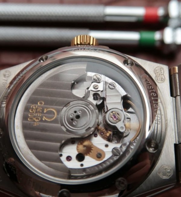 Replica Omega V6 Constellation 123.20.35 SS White Textured Dial