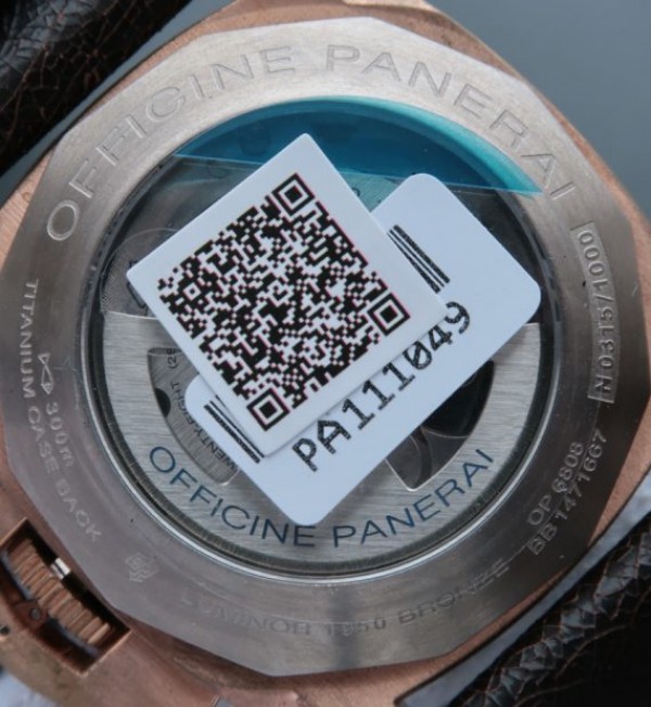 Replica Panerai VSF PAM382 Bronzo Brown Distressed Calfskin Strap Super Clone