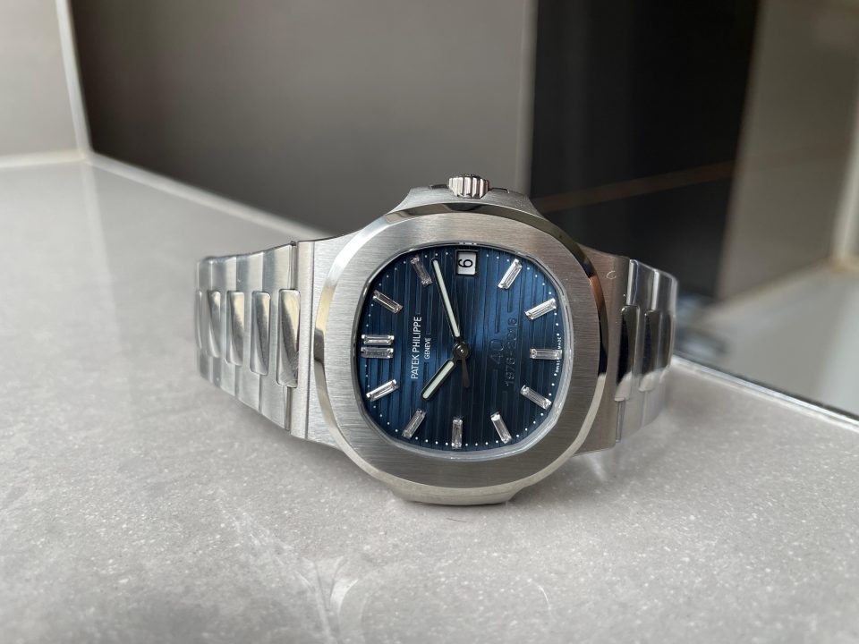 Replica PATEK PHILIPPE Nautilus 5711 40th Anniversary SS PPF 1:1 Best Edition Blue Dial on SS Bracelet A330