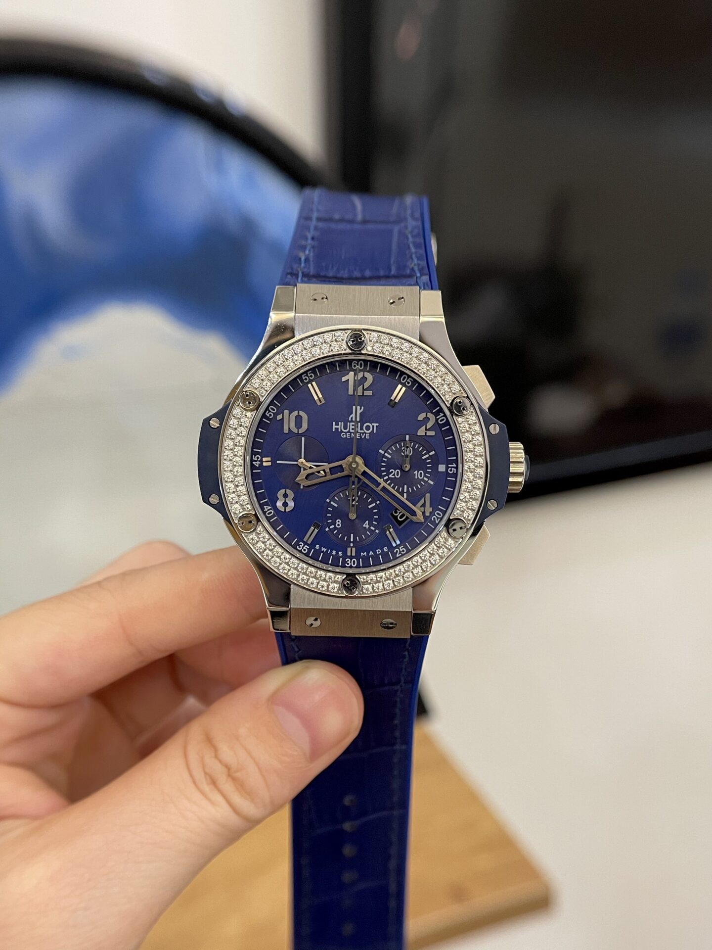 Hublot Replica Watch Big Bang Chronograph Blue 44mm