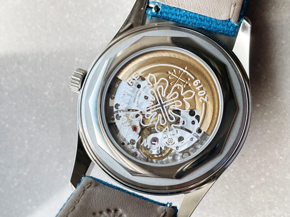 Replica PATEK PHILIPPE Calatrava 6007A-001 SS ZF 1:1 Best Edition Blue Dial on Blue Leather Strap A324CS