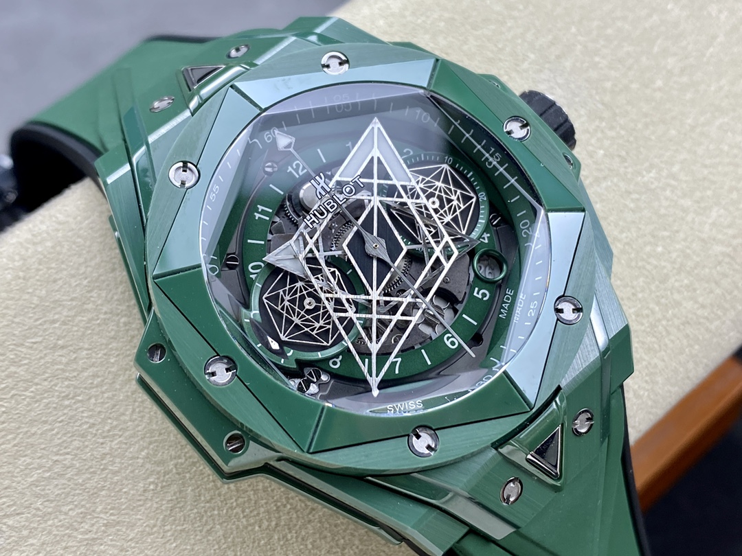 Hublot Big Bang Sang Bleu II Replica Watch Ceramic Green 44mm