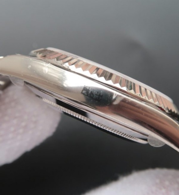 Replica Rolex Day-Date II SS Silver Dial SS Bracelet A3255