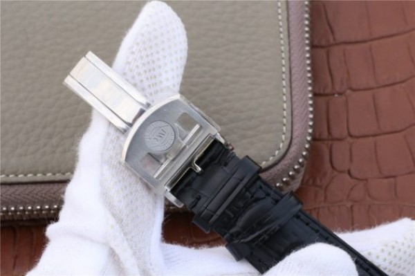 Replica IWC Portuguese Tourbillon IW5463 SS YLF Green Dial RG Markers Black Leather Strap A98900