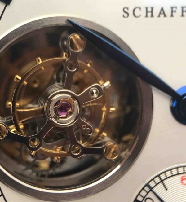 Replica IWC AZ Portuguese Tourbillon White Dial Blue Markers