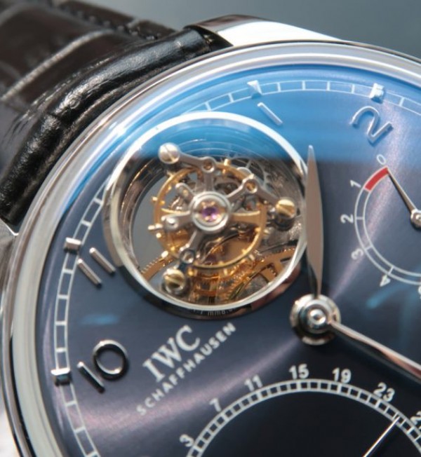 Replica IWC TF Portuguese Tourbillon IW5046 Blue Dial